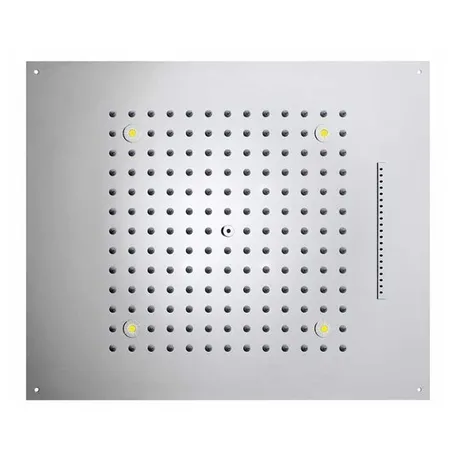 BOSSINI DREAM/2 Верхний душ 570 x 470 мм, с 4 LED RGB, 2 режима (дождь, водопад) блок питания/управления, Cromoterapia, цвет: хром