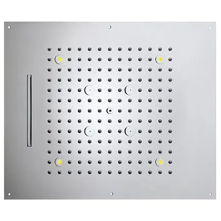 BOSSINI DREAM/3 Верхний душ 570 x 470 мм, 3 режима (дождь, каскад, туман), с 4 LED RGB, блок питания/управления, Cromoterapia, цвет: хром