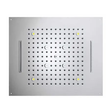 BOSSINI DREAM/4 Верхний душ 570 x 470 мм, с 4 LED RGB, 4 режима (дождь, каскад, водопад, туман), блок питания/управления, Cromoterapia, цвет: хром