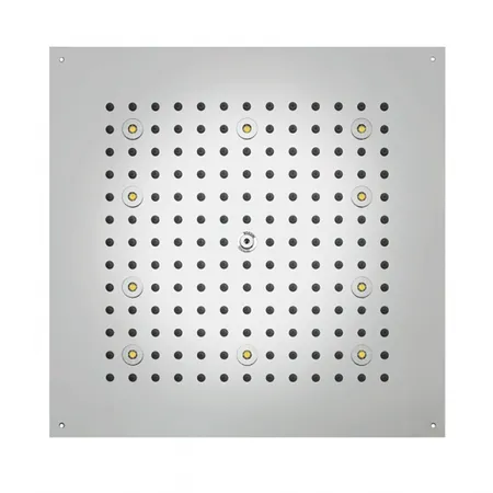 BOSSINI DREAM-CUBE Верхний душ 470 x 470 мм, с 8 LED  RGB, блок питания/управления, Cromoterapia, гибкая подводка, цвет: хром