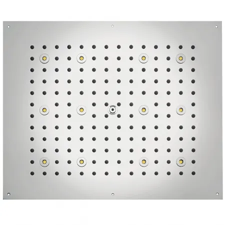 BOSSINI DREAM-RECTANGULAR Верхний душ 570x470 мм, с 12 LED RGB, блок питания/управления, Cromoterapia, цвет: хром