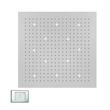 BOSSINI DREAM-XL CUBE Верхний душ 1000 x 1000 мм, с 12 LED (белый), блок питания/управления, цвет: хром