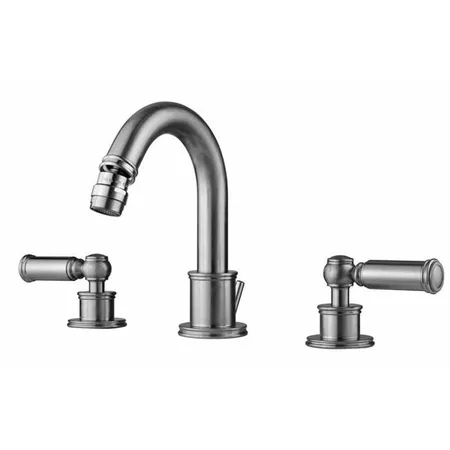 Bossini Liberty Смеситель для биде на 3 отверстия с поворотным изливом и заглушкой 1”1/4, цвет: хром