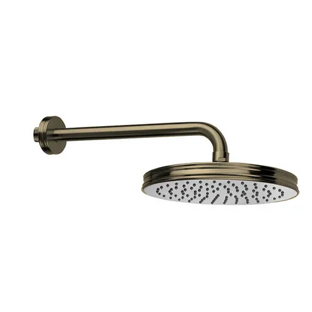 Bossini Liberty Верхний душ 21см., кронштейн 28см, цвет: ottone antico