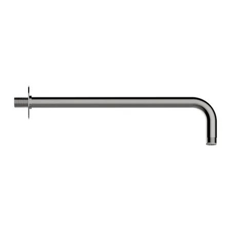 Bossini Nobu Держатель для душа из нерж.стали на 90° Ø 21 х 350 мм 1/2”MM c фланцем, цвет: нержавеющая сталь