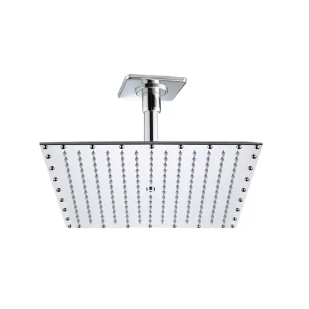BOSSINI PARIS-RECTANGULAR Верхний душ 400 x 400 мм - потолочный кронштейн 150 мм, цвет: хром