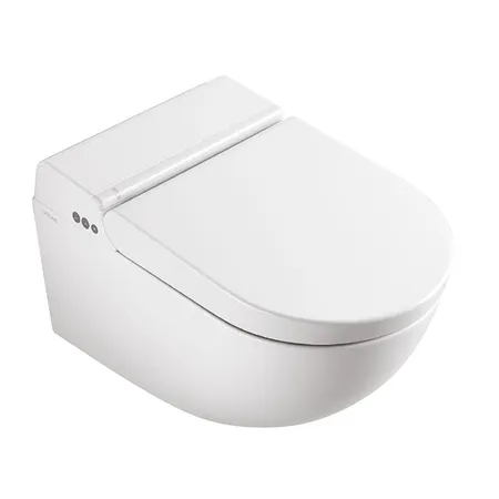 Catalano Cataclean Унитаз подвесной 59х38см., с крышкой-биде, покрытие Cataglaze+, цвет: белый