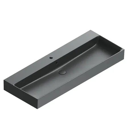 Catalano Premium Раковина 120x47см, с 1 отв., цвет: черный матовый