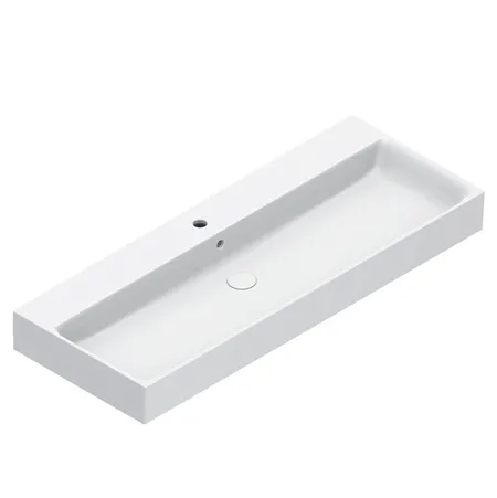 Catalano Premium Раковина 120x47см, с 1 отв., цвет: белый глянцевый