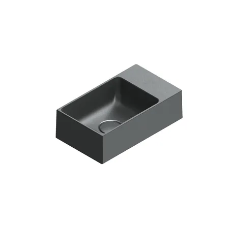 Catalano Premium Раковина 40x23см, без отв., цвет: черный матовый