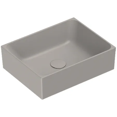Catalano Premium Раковина 45x35см накладная, без отв., цвет: Tortora Satinato