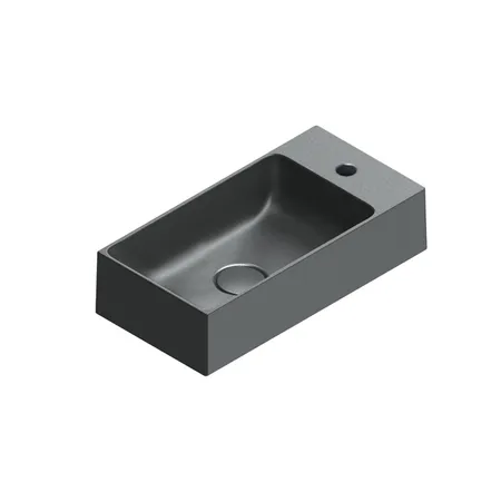 Catalano Premium Раковина 50x25см, с 1 отв., цвет: черный матовый