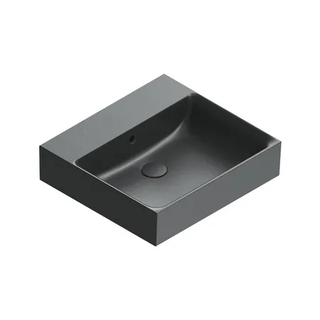 Catalano Premium Раковина 50x47см, без отв., цвет: черный матовый