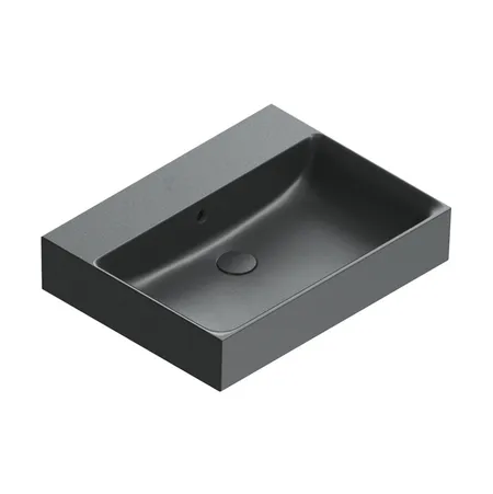 Catalano Premium Раковина 60x47см, без отв., цвет: черный матовый