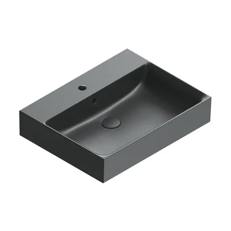 Catalano Premium Раковина 60x47см, с 1 отв., цвет: черный матовый