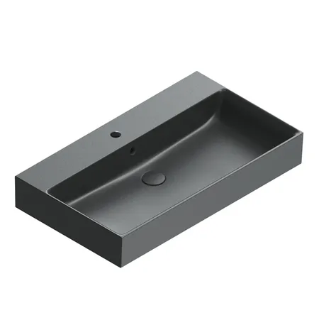 Catalano Premium Раковина 80x47см, с 1 отв., цвет: черный матовый