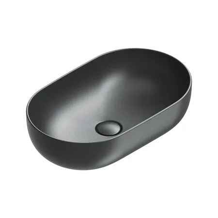 Catalano Sfera Раковина 60x37см накладная, без отв., цвет: черный матовый