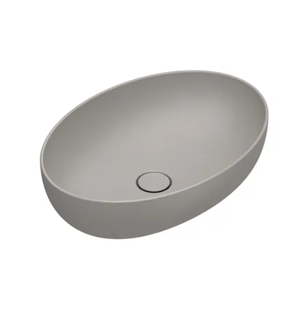 Catalano Sfera Раковина 60x42см накладная, без перелива, без отв., цвет: Tortora Satinato