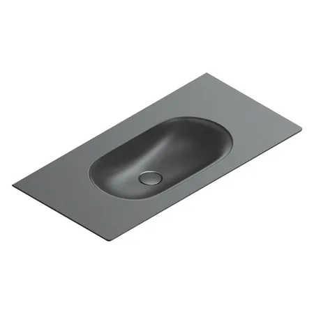 Catalano Sfera Раковина консоль 100x50см, без отв., цвет: черный матовый