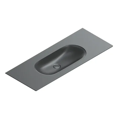 Catalano Sfera Раковина консоль 125x50см, без отв., цвет: черный матовый