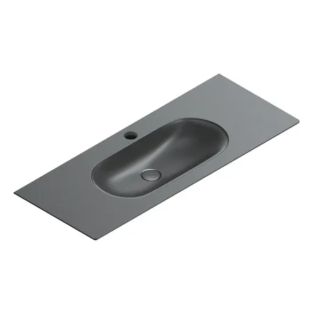 Catalano Sfera Раковина консоль 125x50см, с 1 отв., цвет: черный матовый