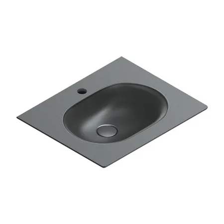 Catalano Sfera Раковина консоль 60x50см, с 1 отв., цвет: черный матовый