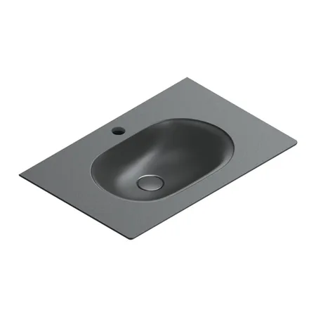 Catalano Sfera Раковина консоль 75x50см, с 1 отв., цвет: черный матовый