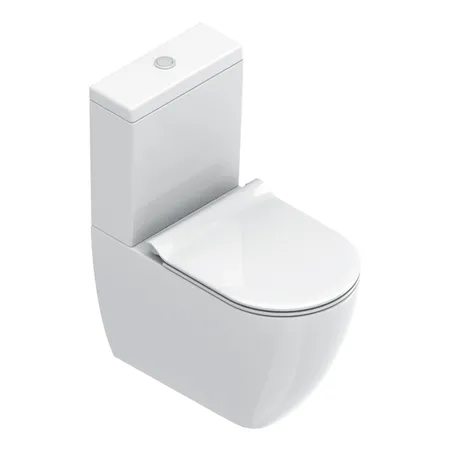 Catalano Sfera Унитаз моноблок 63х36см., безободковый, покрытие Cataglaze, цвет: белый глянцевый
