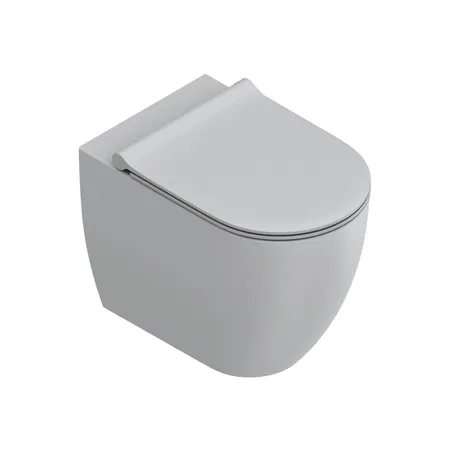 Catalano Sfera Унитаз напольный 54x35см, безободковый, смыв Tornado, покрытие Twinglaze+, цвет: Cemento Satinato