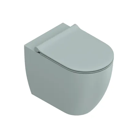 Catalano Sfera Унитаз напольный 54x35см, безободковый, смыв Tornado, покрытие Twinglaze+, цвет: Aqua Satinato