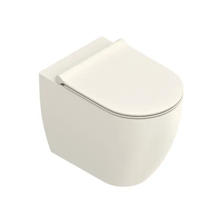 Catalano Sfera Унитаз напольный 54x35см, безободковый, смыв Tornado, покрытие Twinglaze+, цвет: Lino Satinato