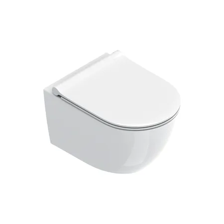 Catalano Sfera Унитаз подвесной 50х35см, безободковый, смыв Tornado, покрытие Cataglaze+, цвет: белый глянцевый