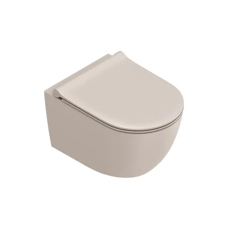 Catalano Sfera Унитаз подвесной 50x35см, безободковый, смыв Tornado, покрытие Twinglaze+, цвет: Seta Satinato