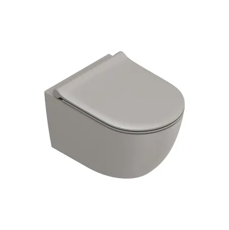 Catalano Sfera Унитаз подвесной 50x35см, безободковый, смыв Tornado, покрытие Twinglaze+, цвет: Tortora Satinato