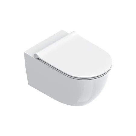 Catalano Sfera Унитаз подвесной 55х35см, безободковый, смыв Tornado, покрытие Cataglaze+, цвет: белый глянцевый