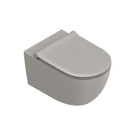 Catalano Sfera Унитаз подвесной 55x35см, безободковый, смыв Tornado, покрытие Twinglaze+, цвет: Tortora Satinato
