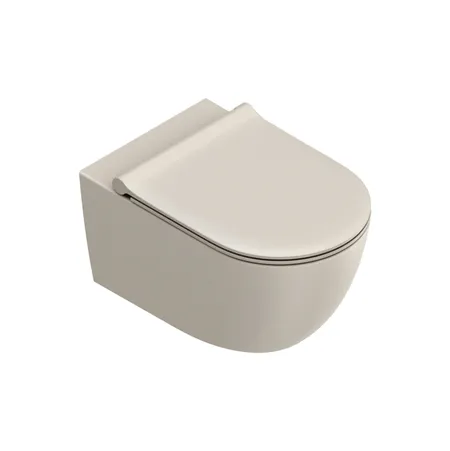 Catalano Sfera Унитаз подвесной 55x35см, безободковый, смыв Tornado, покрытие Twinglaze+, цвет: Sabbia Satinato