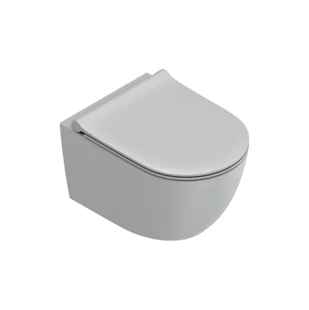 Catalano Sfera Унитаз подвесной 50x35см, безободковый, смыв Tornado, покрытие Twinglaze+, цвет: Cemento Satinato