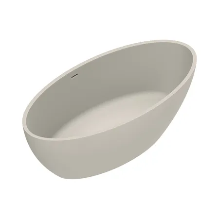 Catalano Solid Ванна отдельностоящая 165x80хh52см, с переливом, сифон в комплекте, цвет: Sabbia Satinato