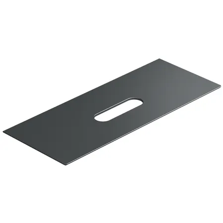 Catalano Столешница керамическая 125x50см, с отверстием , цвет: черный матовый