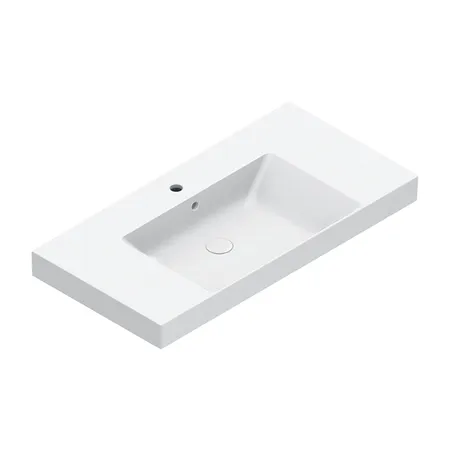 Catalano Zero Раковина 100x50см чаша в центре, с 1 отв., цвет: белый глянцевый