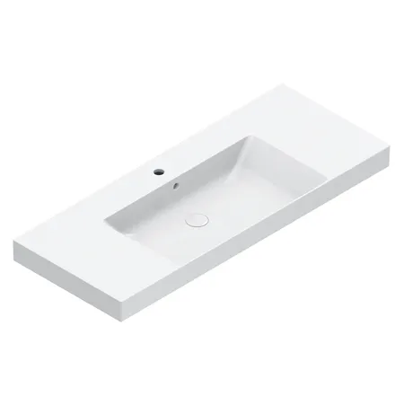 Catalano Zero Раковина 125x50см, с 1 отв., цвет: белый глянцевый