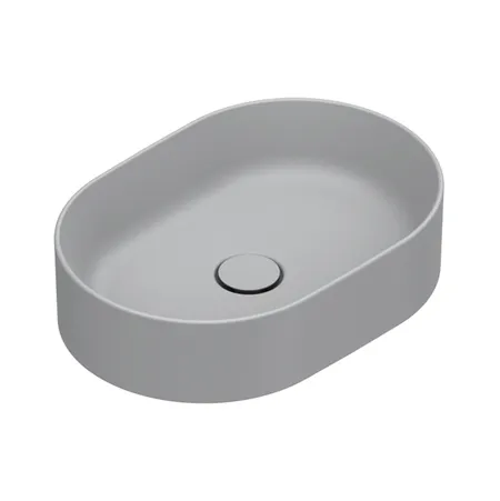Catalano Zero Раковина 50x35см, накладная, без отв., без перелива, цвет: Cemento Satinato