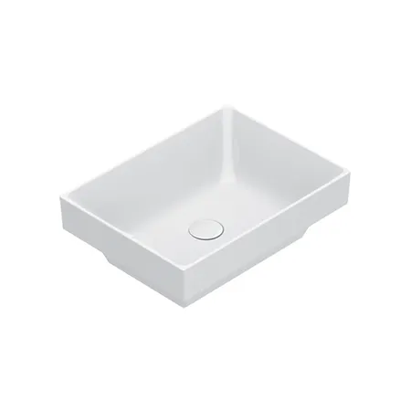 Catalano Zero Раковина 50x37см встраиваемая, без отв., цвет: белый глянцевый