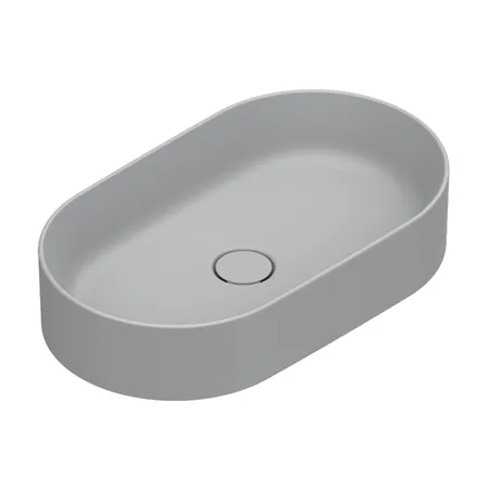 Catalano Zero Раковина 60х35см, накладная, без отв., цвет: Cemento Satinato