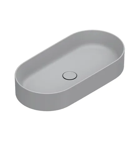 Catalano Zero Раковина 70х35см, накладная, без отв., без перелива, цвет: Cemento Satinato