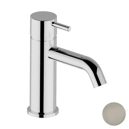 Cisal Less New Смеситель для раковины, на 1 отв., цвет: Nichel Spazzolato