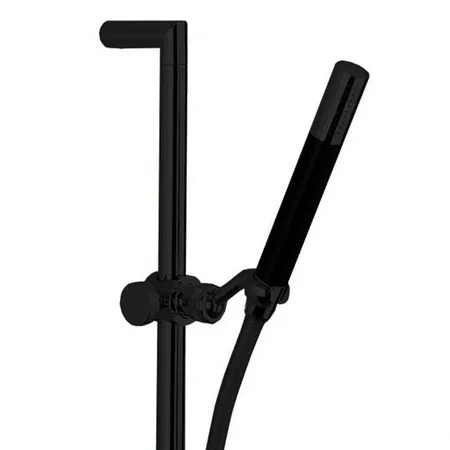 Cisal Shower Душевой гарнитур:ручная лейка,шланг 150 см,штанга 110 см, цвет: черный матовый