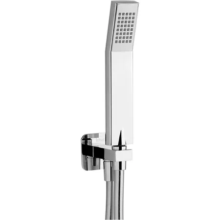 CISAL Shower Душевой гарнитур:ручная лейка,шланг 150 см,вывод с держателем, цвет: хром