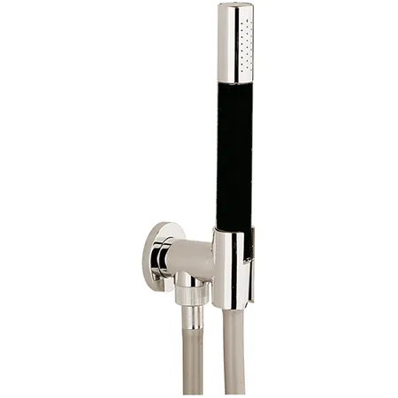 CISAL Shower Душевой гарнитур:ручная лейка,шланг 150 см,вывод с держателем, цвет: никель полированный